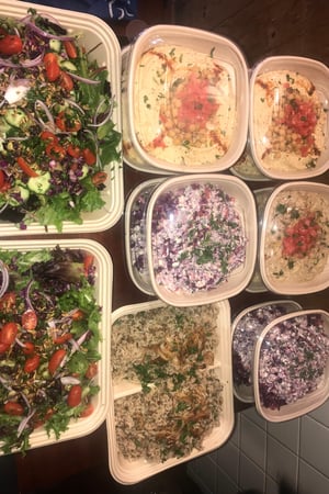Images Razan's Organic Kitchen traditional and classic shawarma.