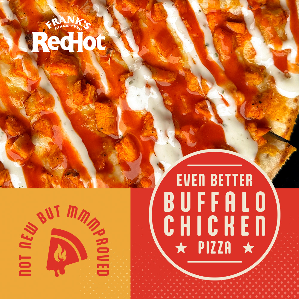 Mmmproved Buffalo Chicken Pizza