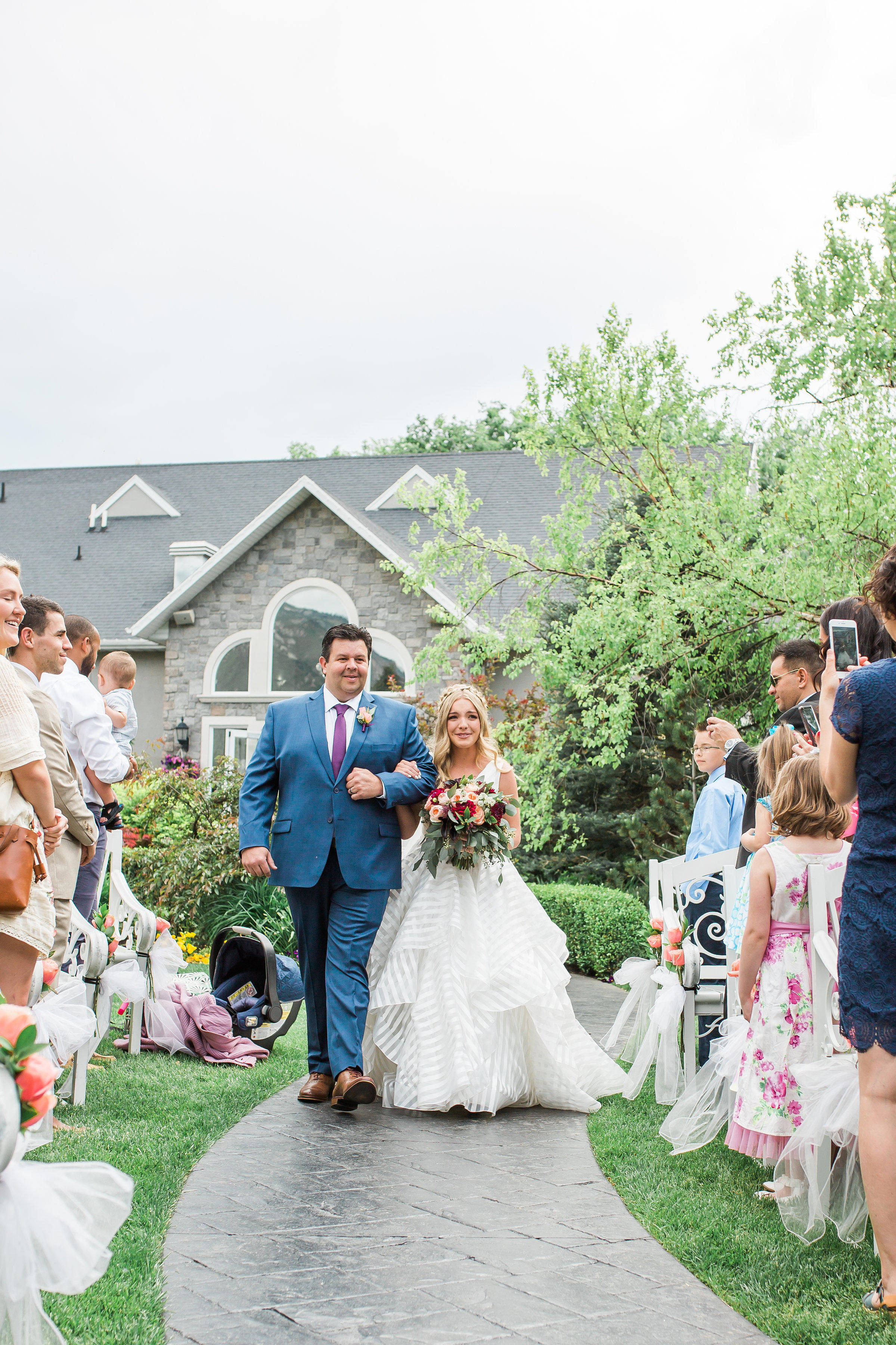 Walking down the aisle at Millennial Falls