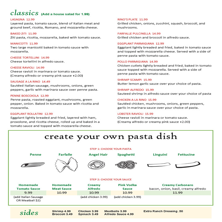 Images Rino's Italian Grill and Pizza
