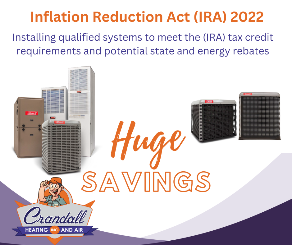 2022 Inflation reduction Act - Energy Savings for a new HVAC System - Heat Pump - Upstate of South Carolina