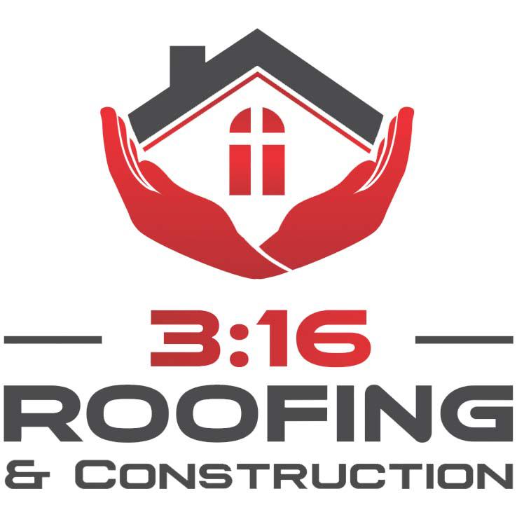 3:16 Roofing and Construction Logo