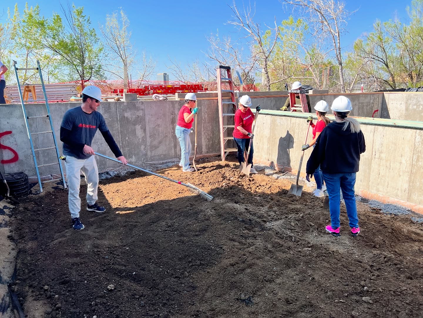 Building houses with Habitat for Humanity Metro Denver was the highlight of our week! We swapped our desk jobs for some serious manual labor and boy are we feeling it today! This land was donated to Habitat for Humanity from a local church and it will cost them more to build it than what they’ll sell it for to their qualified families. We’re proud to support such a great cause. They are always looking for good volunteers so we highly recommend it if you’re looking to support a good cause.