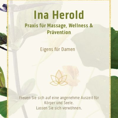 Logo Ina Herold  Praxis für Massage Wellness & Prävention