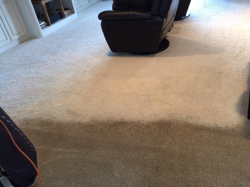 Before and after carpet cleaning Simi Valley