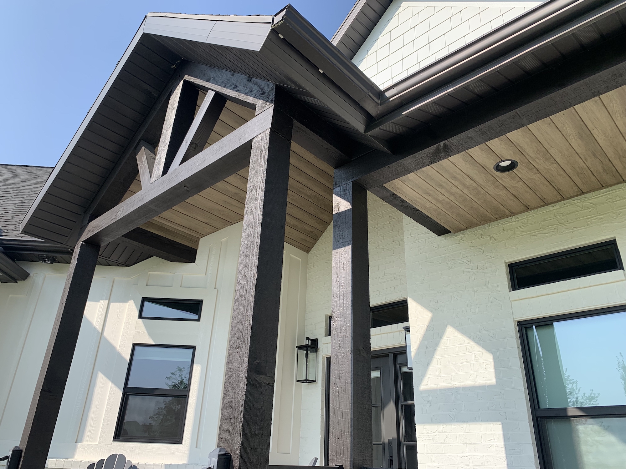 Exterior work on a home in Logan