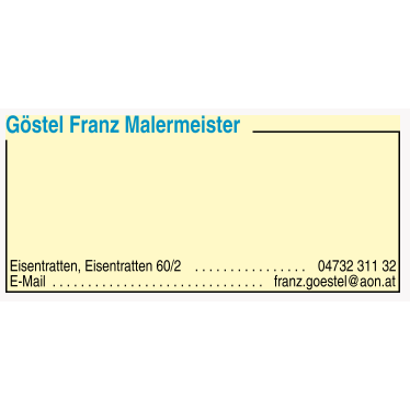Logo von Göstel Franz Malermeister