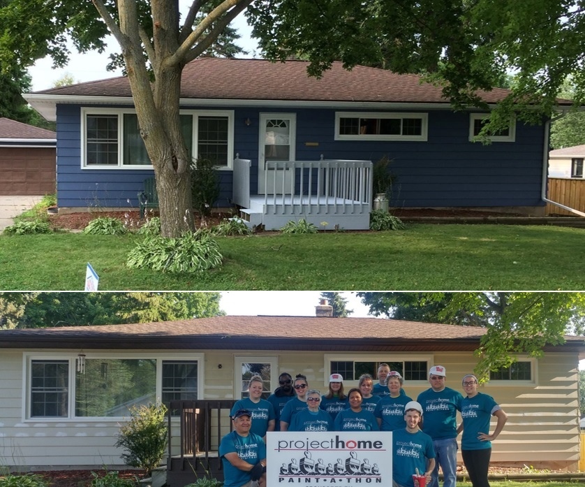Allstate sponsors annual Paint-a-thon with Project Home. Agent, Monica Titley, volunteered with group to paint a deserving community member’s house. What a difference we made in this woman’s life! Making a difference one day at a time.