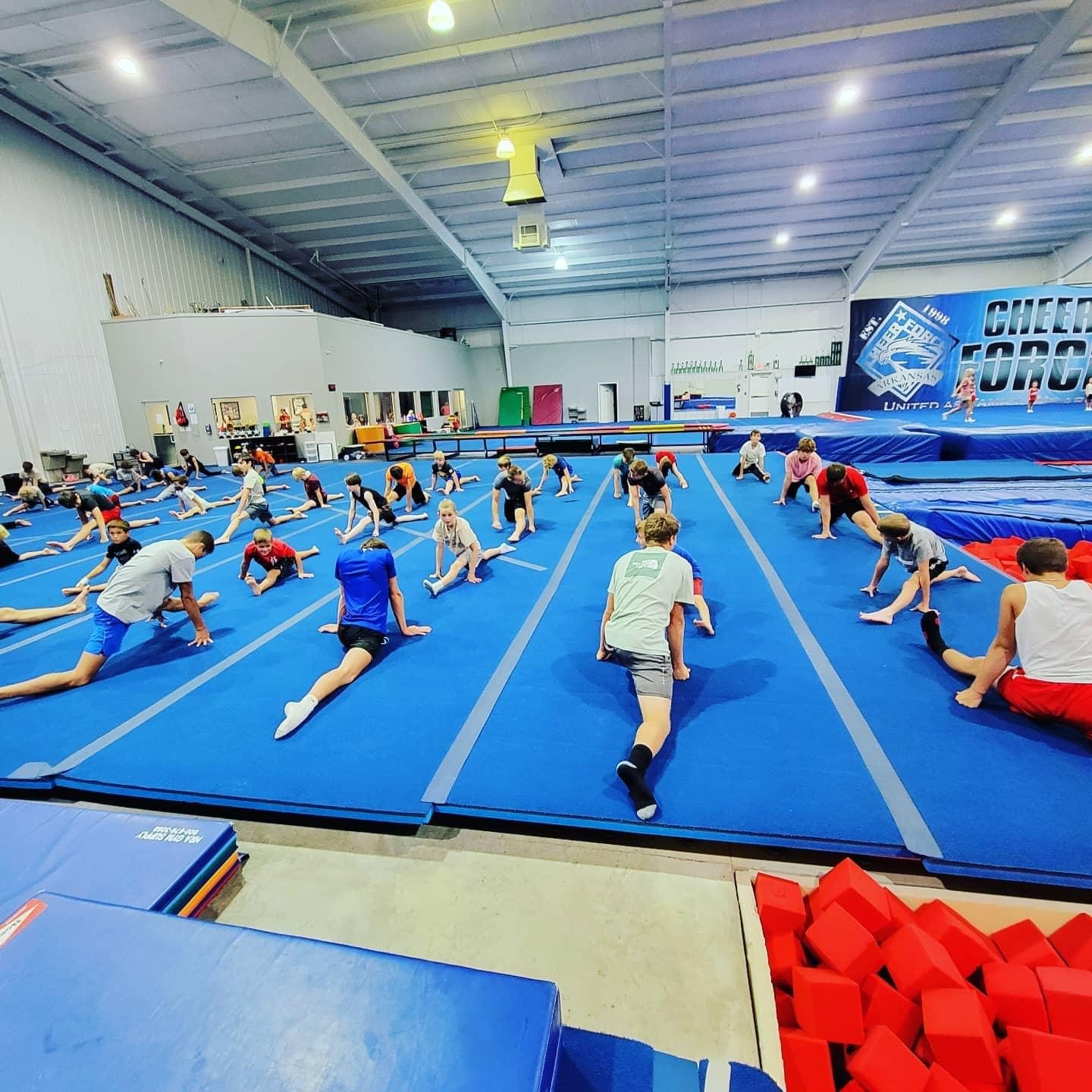 boy gymnastics Arkansas center for extreme sports and birthday parties