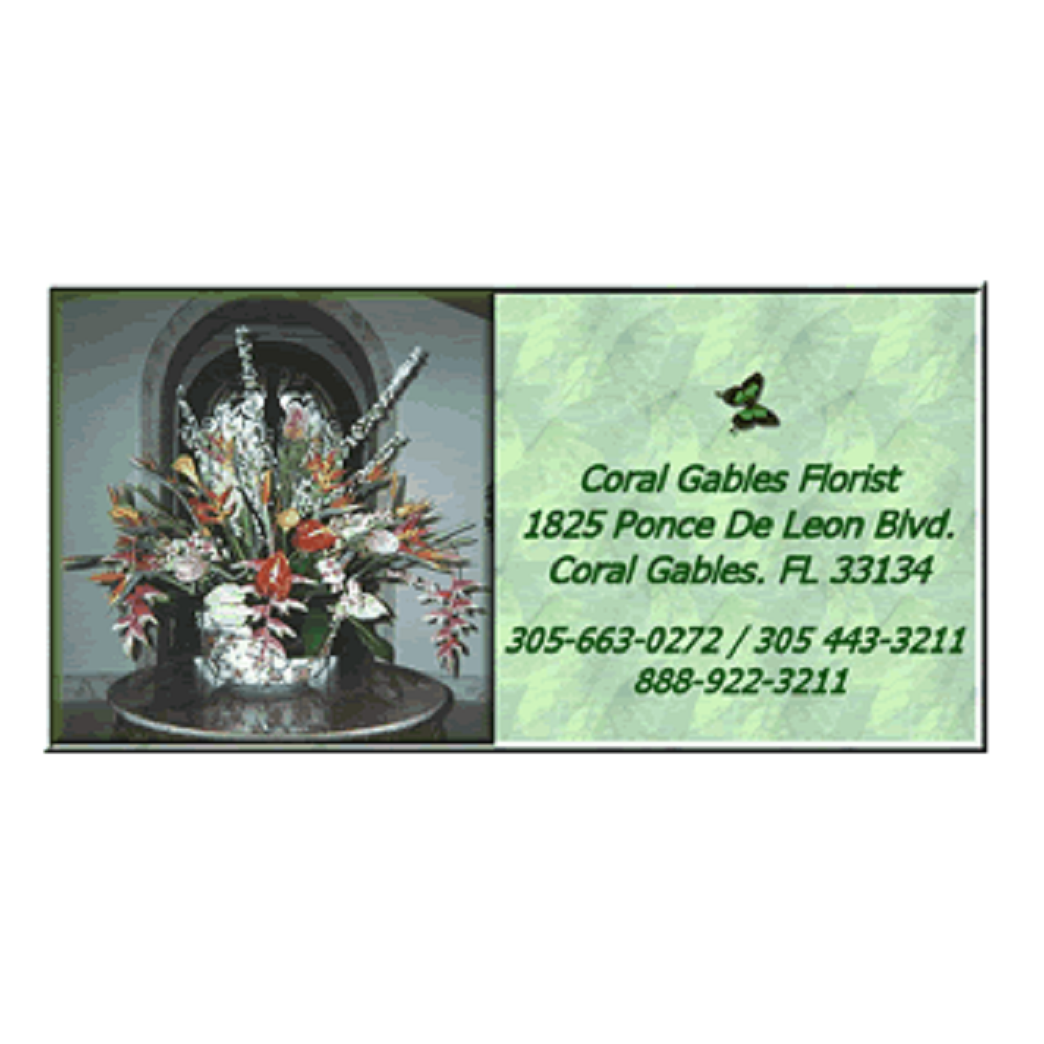 Coral Gables Florist Designed by Rick Logo