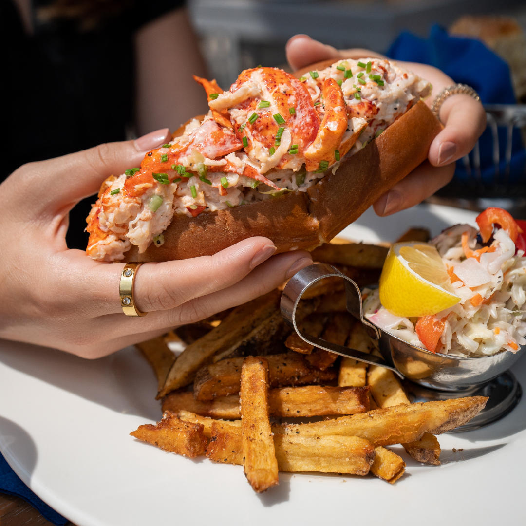 Our Maine Lobster Rolls are a summer staple. Indulge in chilled lobster salad and lettuce in a butter-toasted bun.