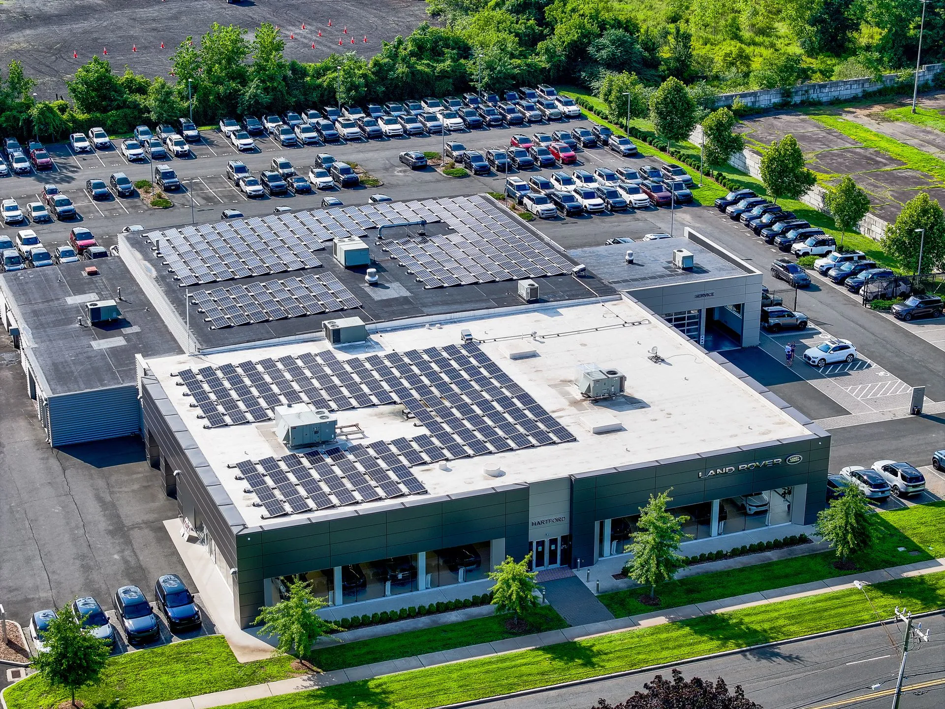 Commercial solar installation in the Hartford, Connecticut area