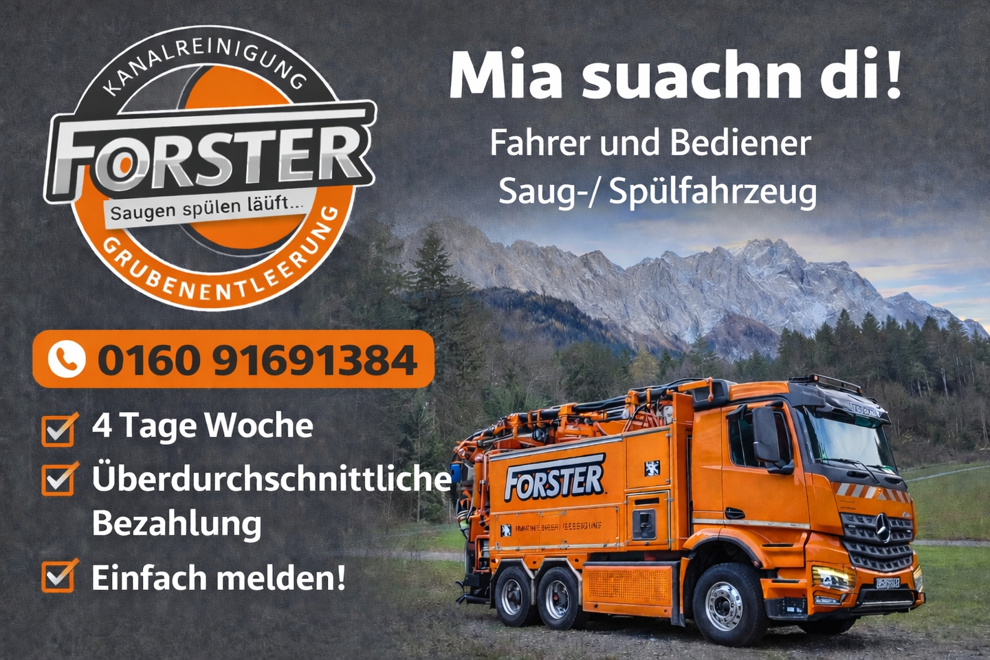Forster Stefan Kanalreinigung & Grubenentleerung, Kuhfluchtweg 6 in Farchant