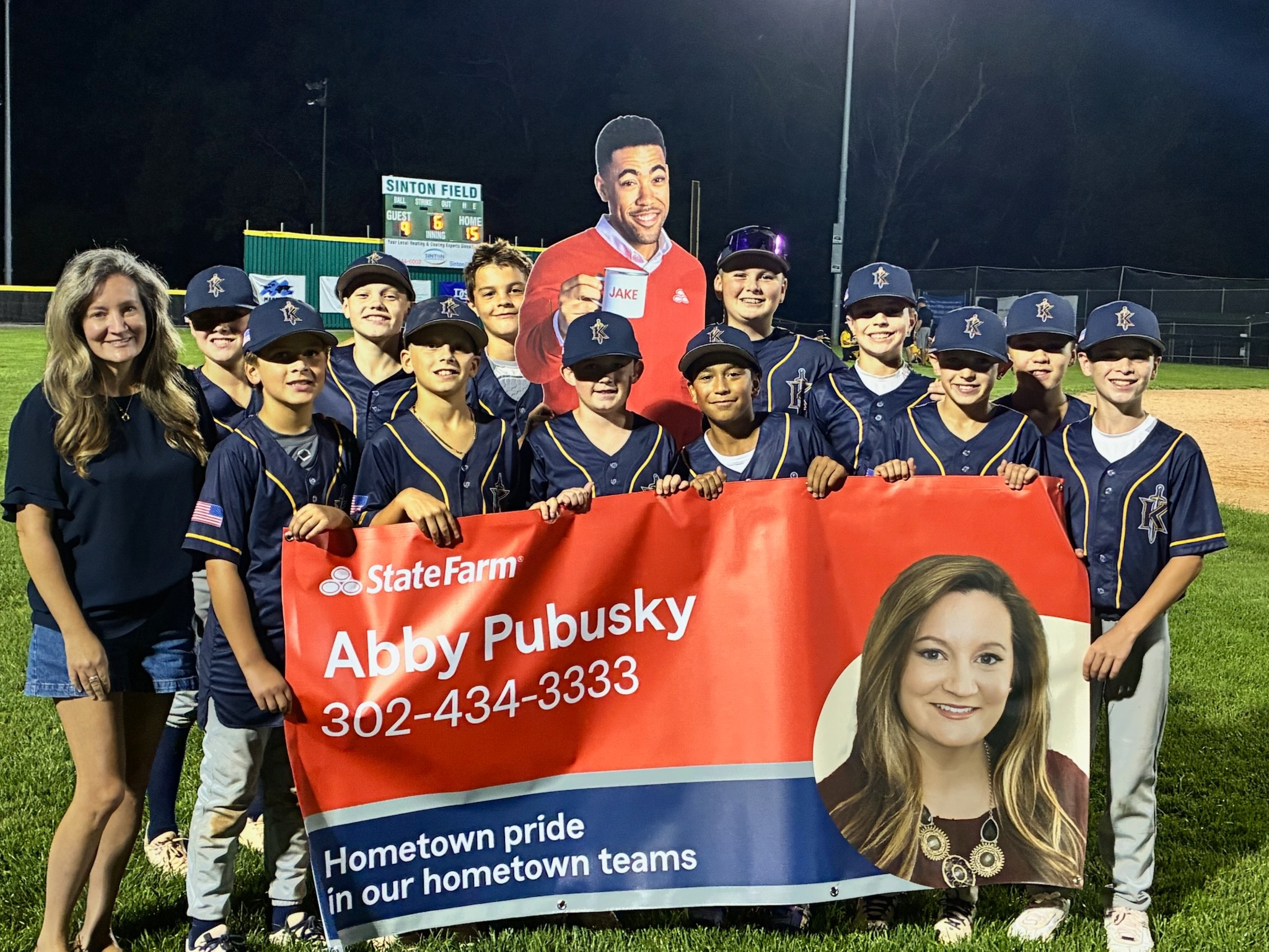 So proud to sponsor and cheer on this amazing group of athletes at Sinton Field. Supporting our local youth is what it’s all about!