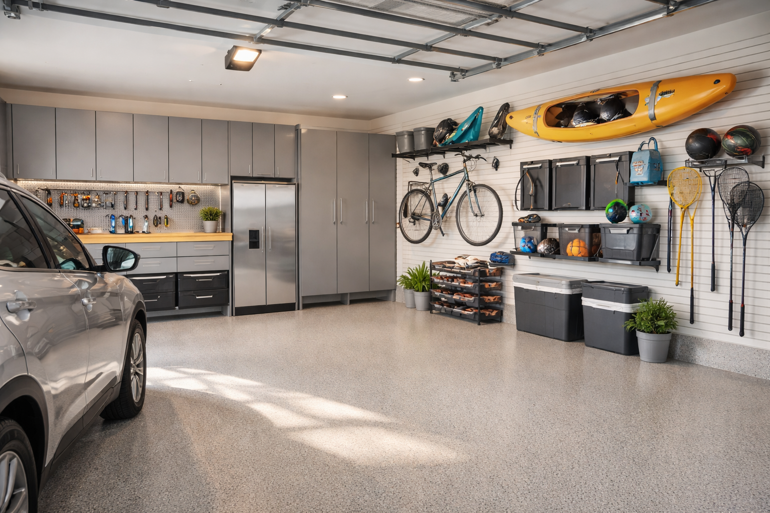 An organized garage adds more than storage. It adds function, usability, and appeal to your home. ???? See how a custom garage system can work for you.