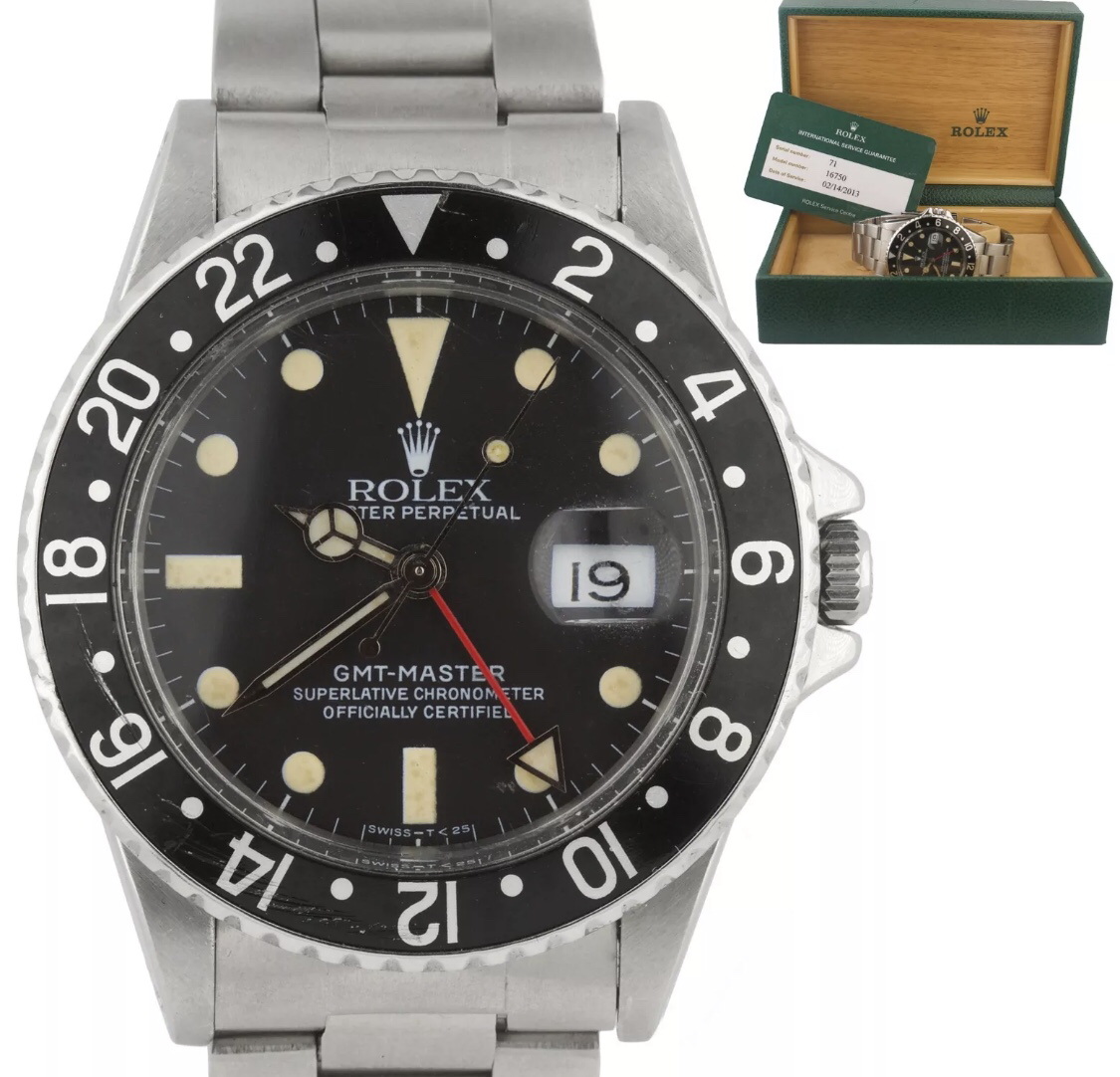 Rolex 16710 GMT Matte Dial- Buying all Rolex, Breitling, Cartier, IWC, Panerai Watches