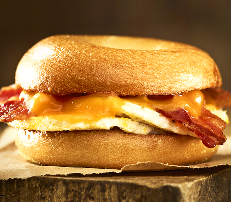 Bacon & Cheddar Breakfast Egg Sandwich