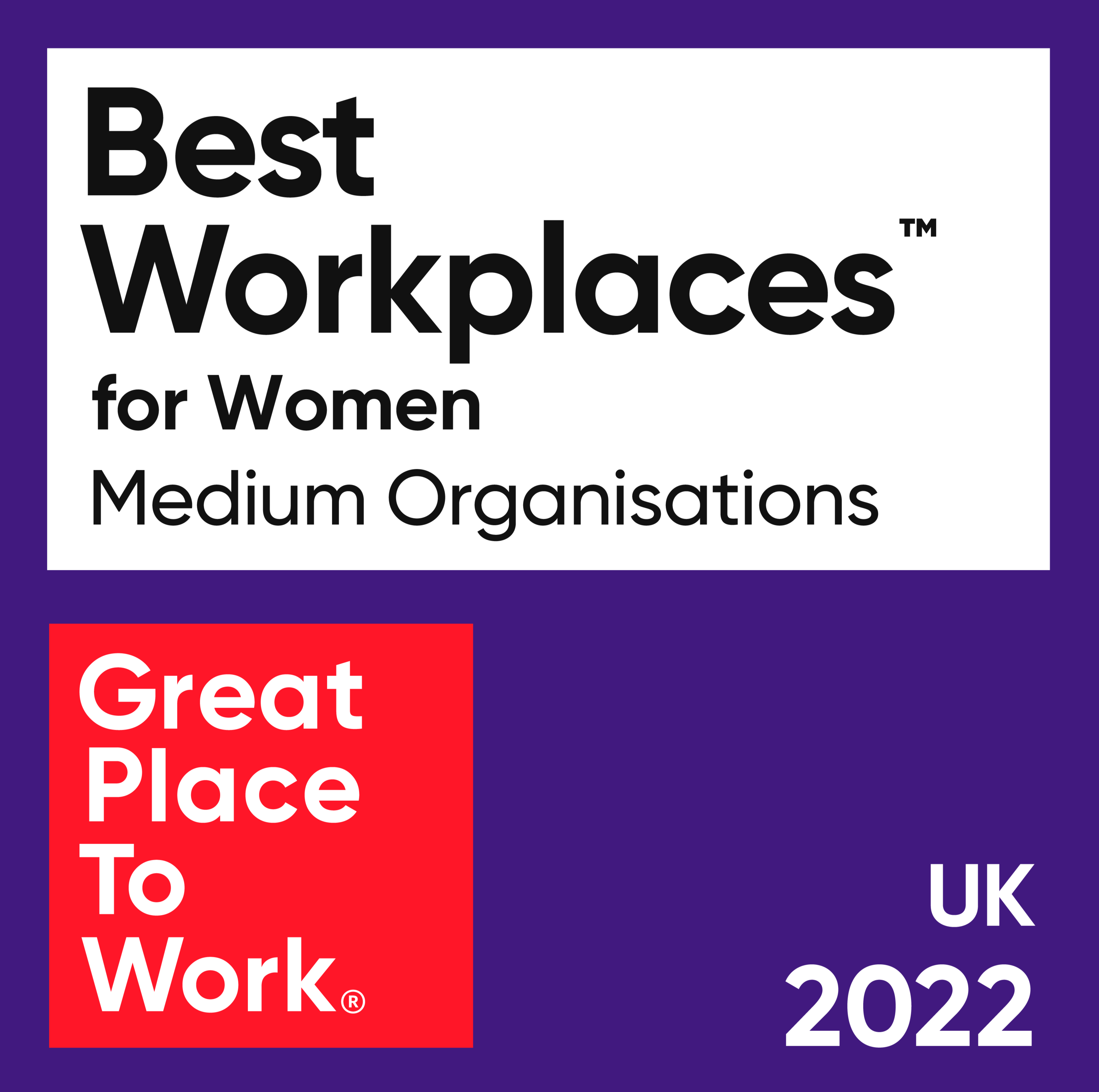 2022 UK's Best Workplaces for Women logo