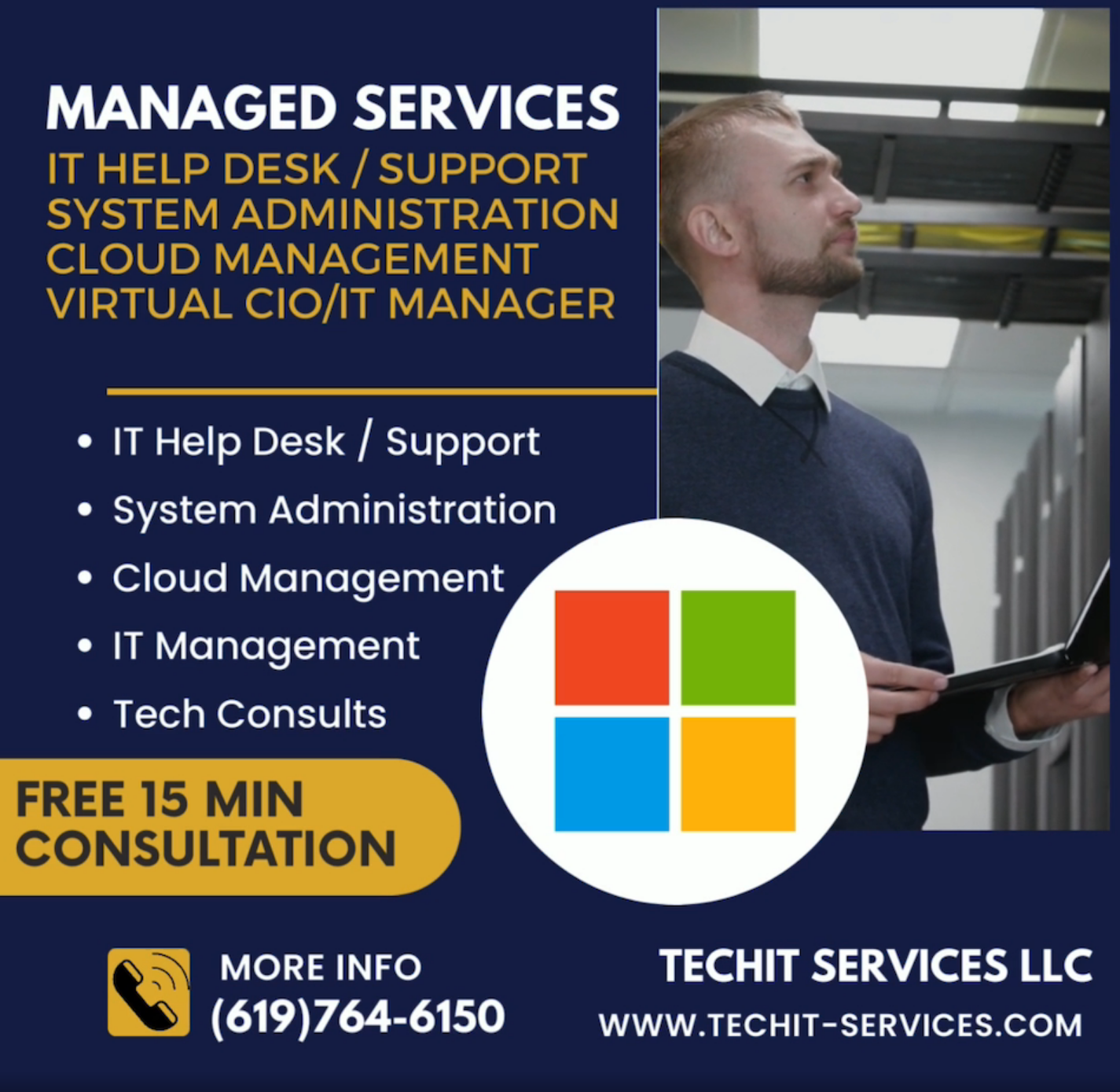 Managed I.T. Services IT Help Desk, Support, System Administration, Cloud Management, Virtual CIO, IT Manager