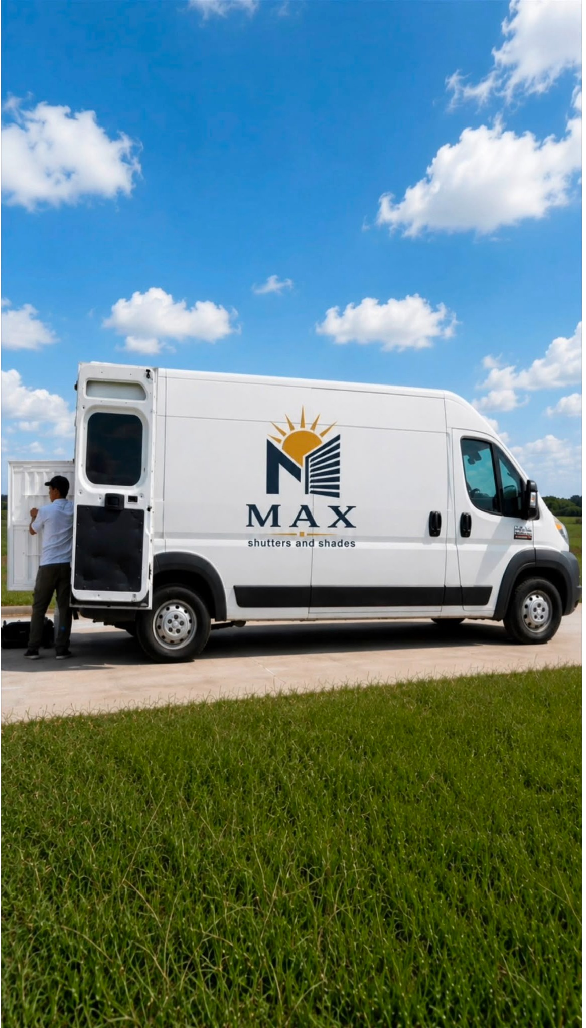 Branded MAX vehicle, shirt, or installer photo 
