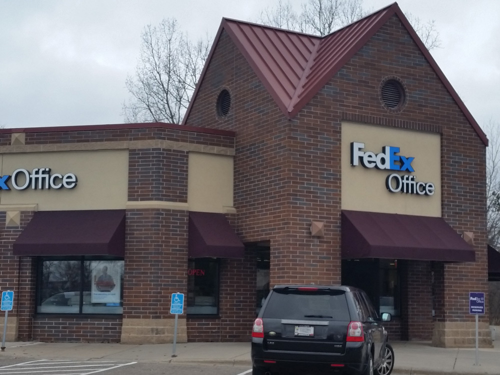 Exterior photo of FedEx Office location at 8300 City Centre Dr\t Print quickly and easily in the self-service area at the FedEx Office location 8300 City Centre Dr from email, USB, or the cloud\t FedEx Office Print & Go near 8300 City Centre Dr\t Shipping boxes and packing services available at FedEx Office 8300 City Centre Dr\t Get banners, signs, posters and prints at FedEx Office 8300 City Centre Dr\t Full service printing and packing at FedEx Office 8300 City Centre Dr\t Drop off FedEx packages near 8300 City Centre Dr\t FedEx shipping near 8300 City Centre Dr