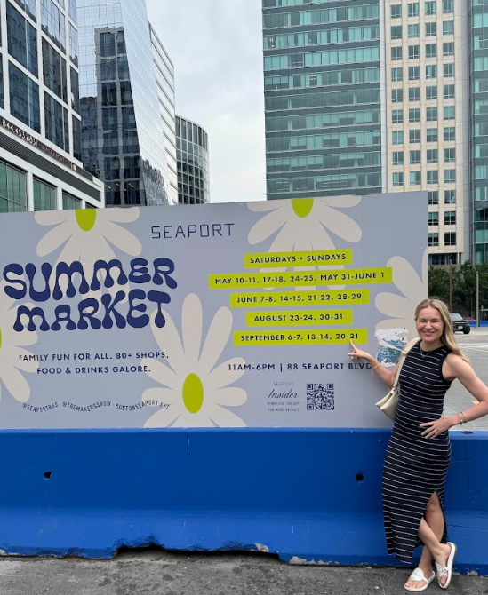 Eliana Curated gets ready for the Seaport Summer Market in Boston, a lively weekend event featuring more than 80 local shops, delicious food, refreshing drinks, and family-friendly fun.