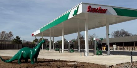 Sinclair Gas Station Fueling Island