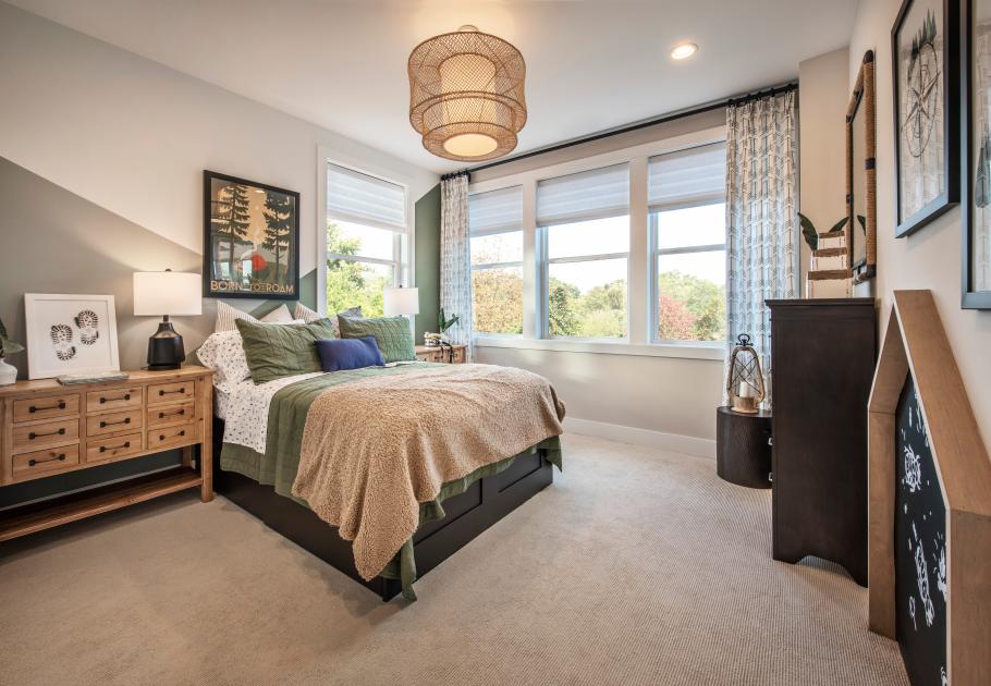 Roomy secondary bedrooms