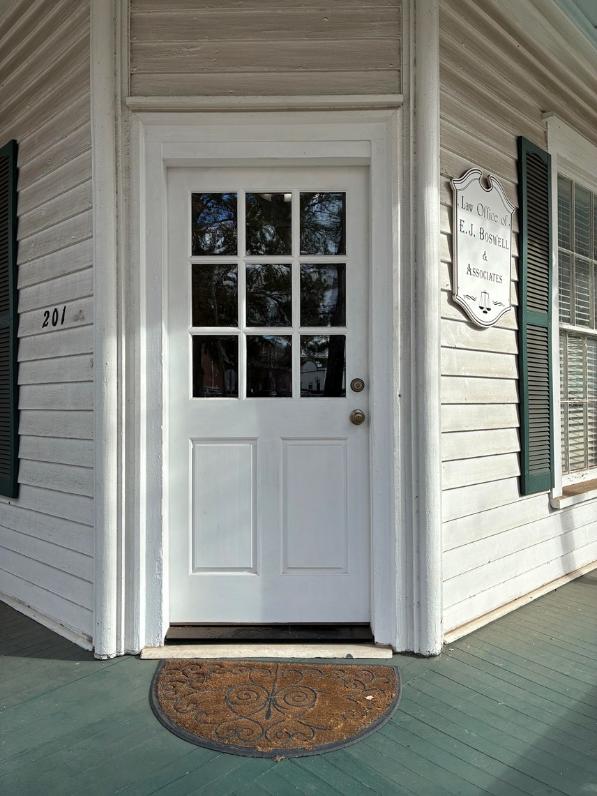 E.J. Boswell Law Office - front door