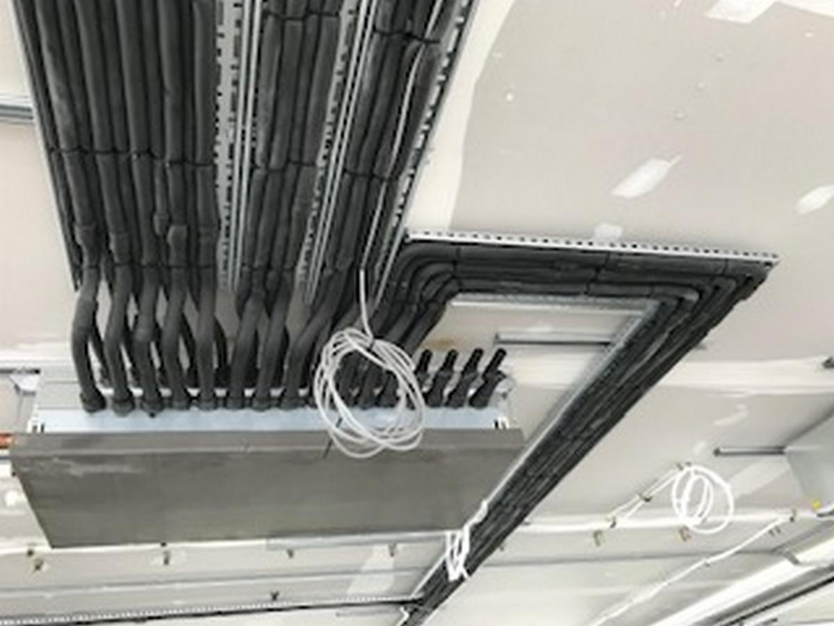 Air conditioning pipework from Chislehurst installation