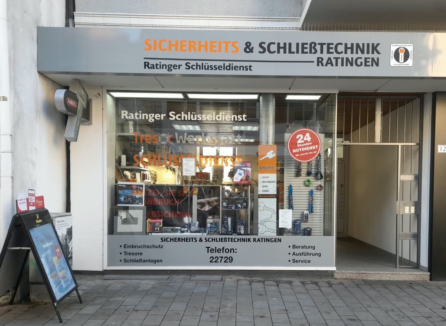 Sicherheits- & Schließtechnik B. Weiß Ratinger Schlüsseldienst vorm. Haering, Oberstr. 12 in Ratingen