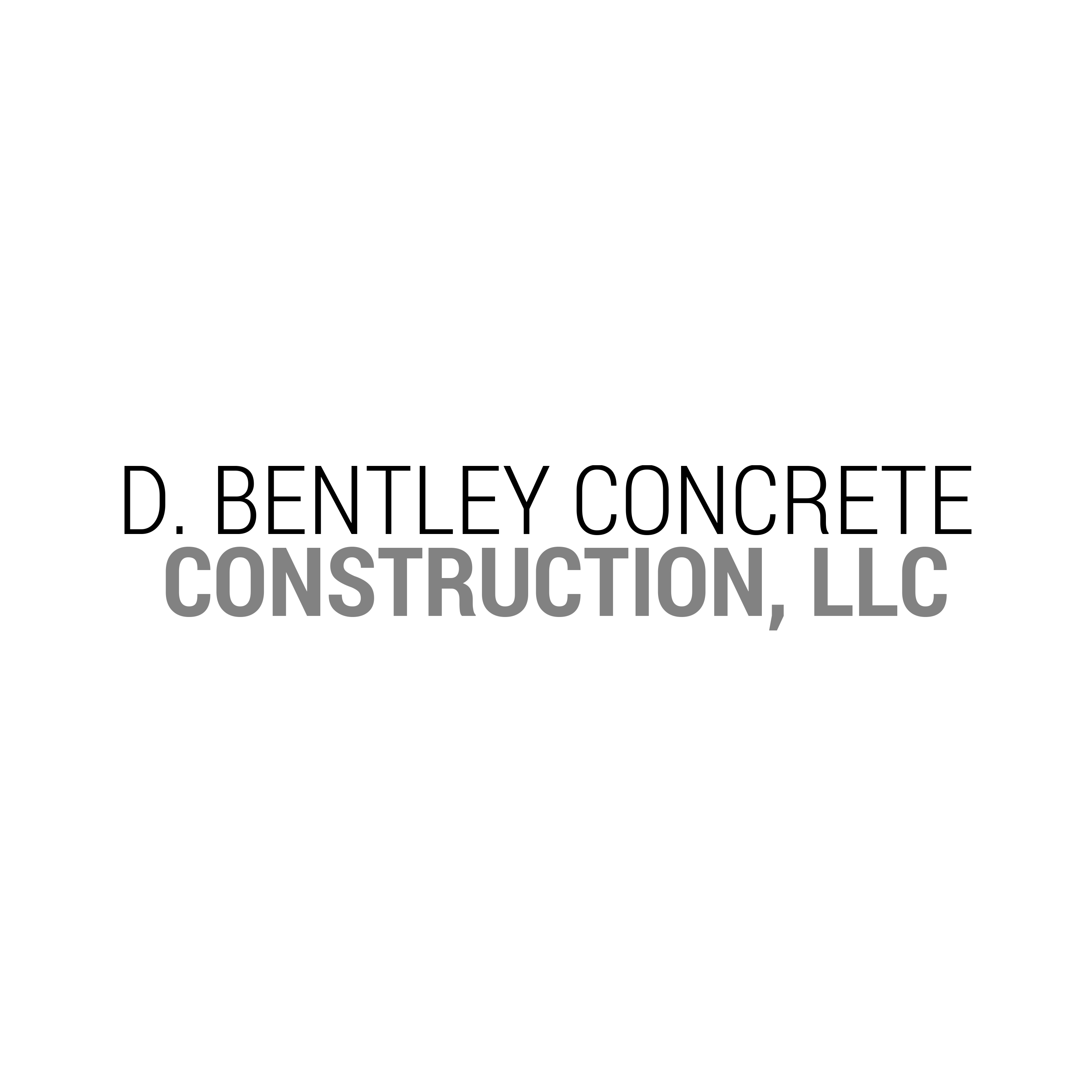 D. Bentley Concrete Construction, LLC Logo