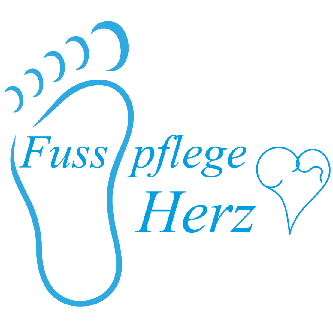 Fusspflege - Herz Logo