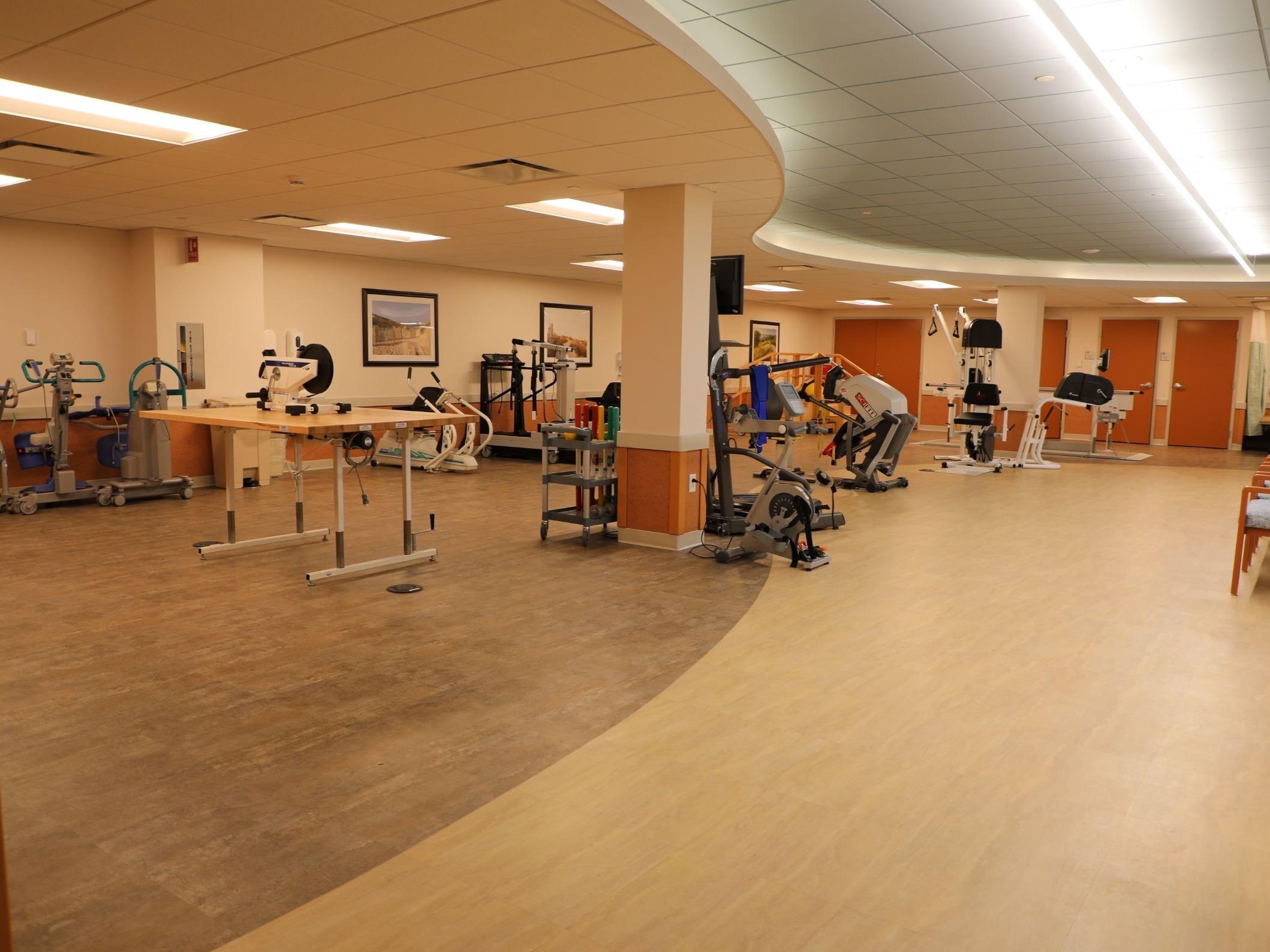 Shaker Place Rehabilitation and Nursing Center rehabilitation gymnasium and fitness center