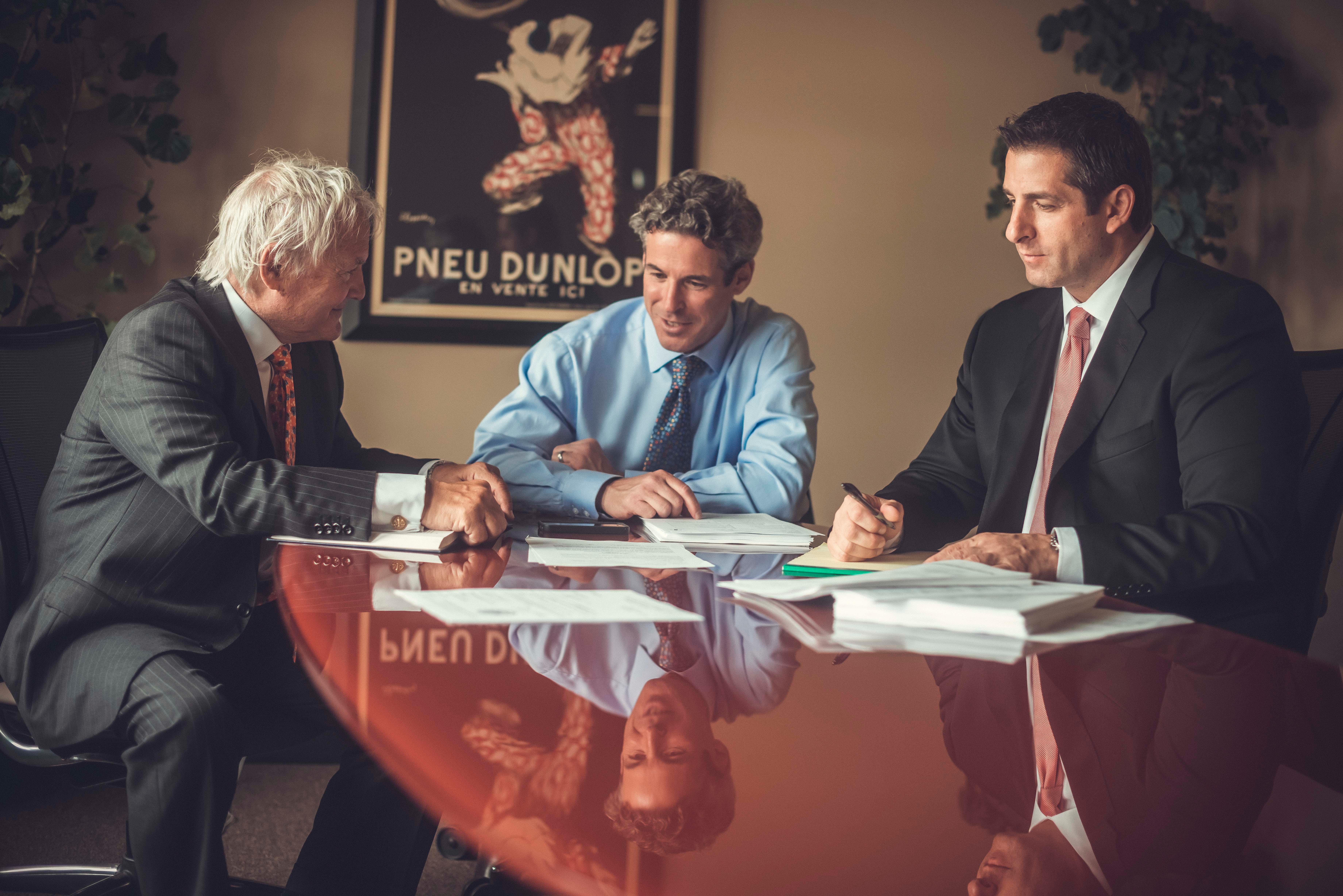 Chicago Personal Injury and truck accidents lawyers Bob Briskman, Gavin Pearlman, and Paul Greenberg.