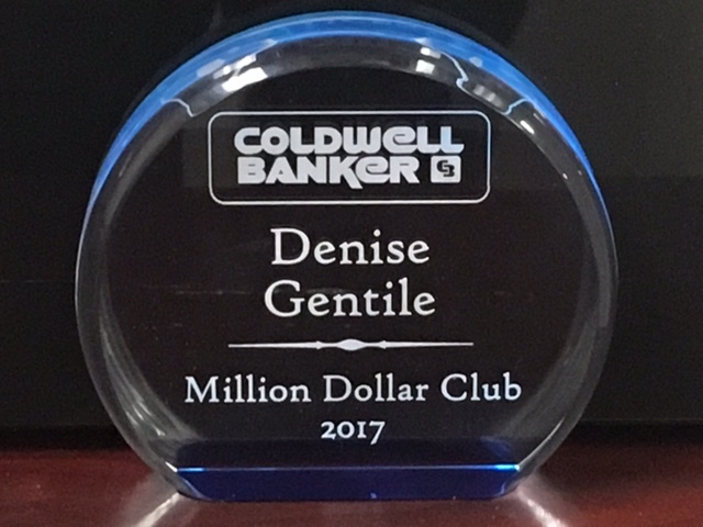 Denise Gentile with Coldwell Banker Associate Brokers Realty in Menifee, CA received in January 2017 the 