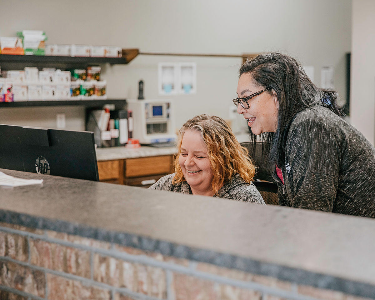 The front office team at Wewoka Animal Hospital is personable, welcoming, and always ready to assist clients.