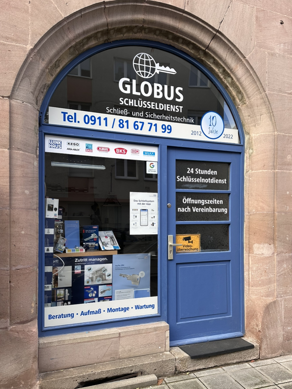 Globus Schlüsseldienst Schließ- und Sicherheitstechnik, Bärenschanzstraße 1 in Nürnberg