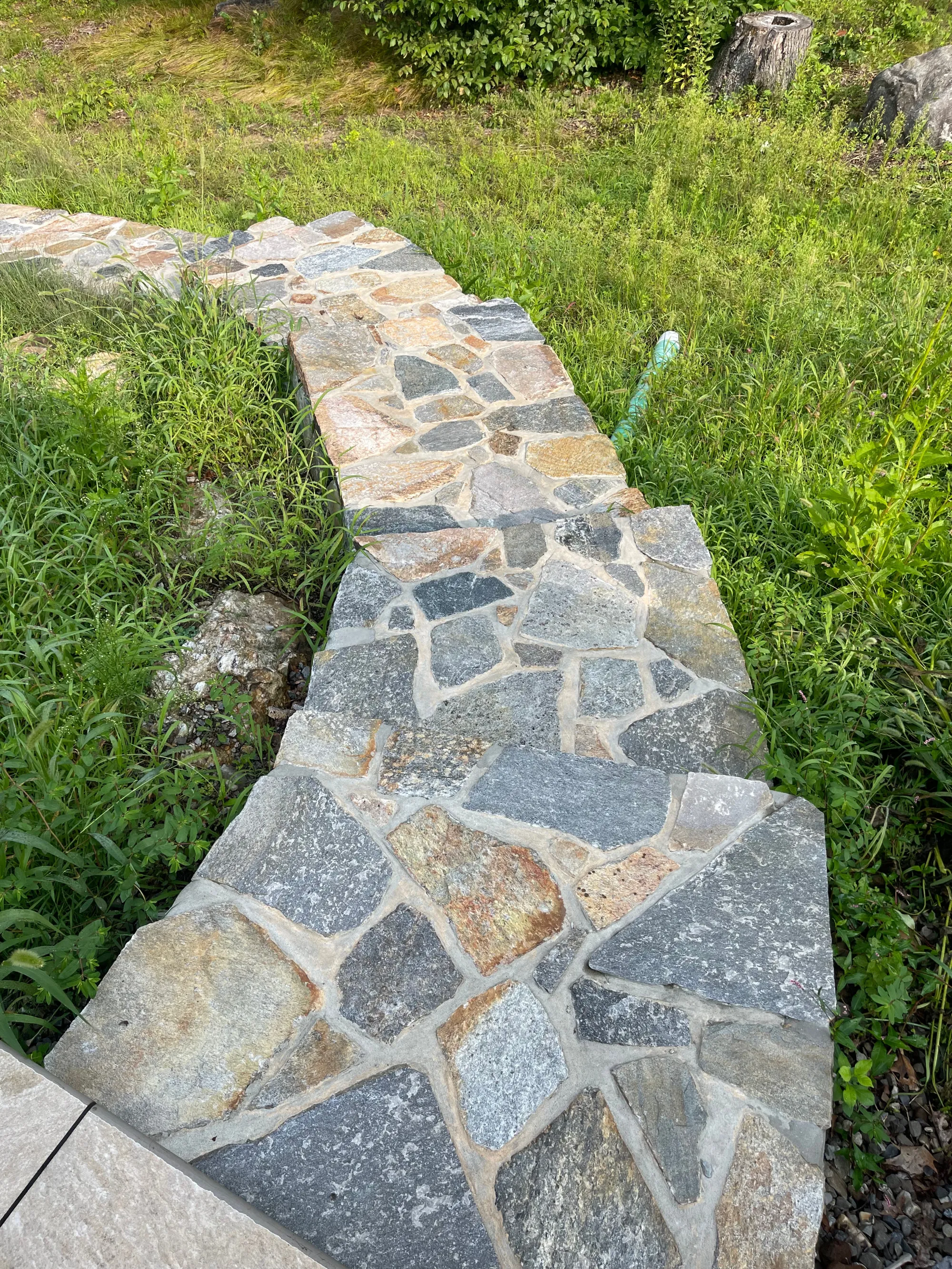 Entry walkway and steps - Walkways and pathways project by General Masonry LLC.