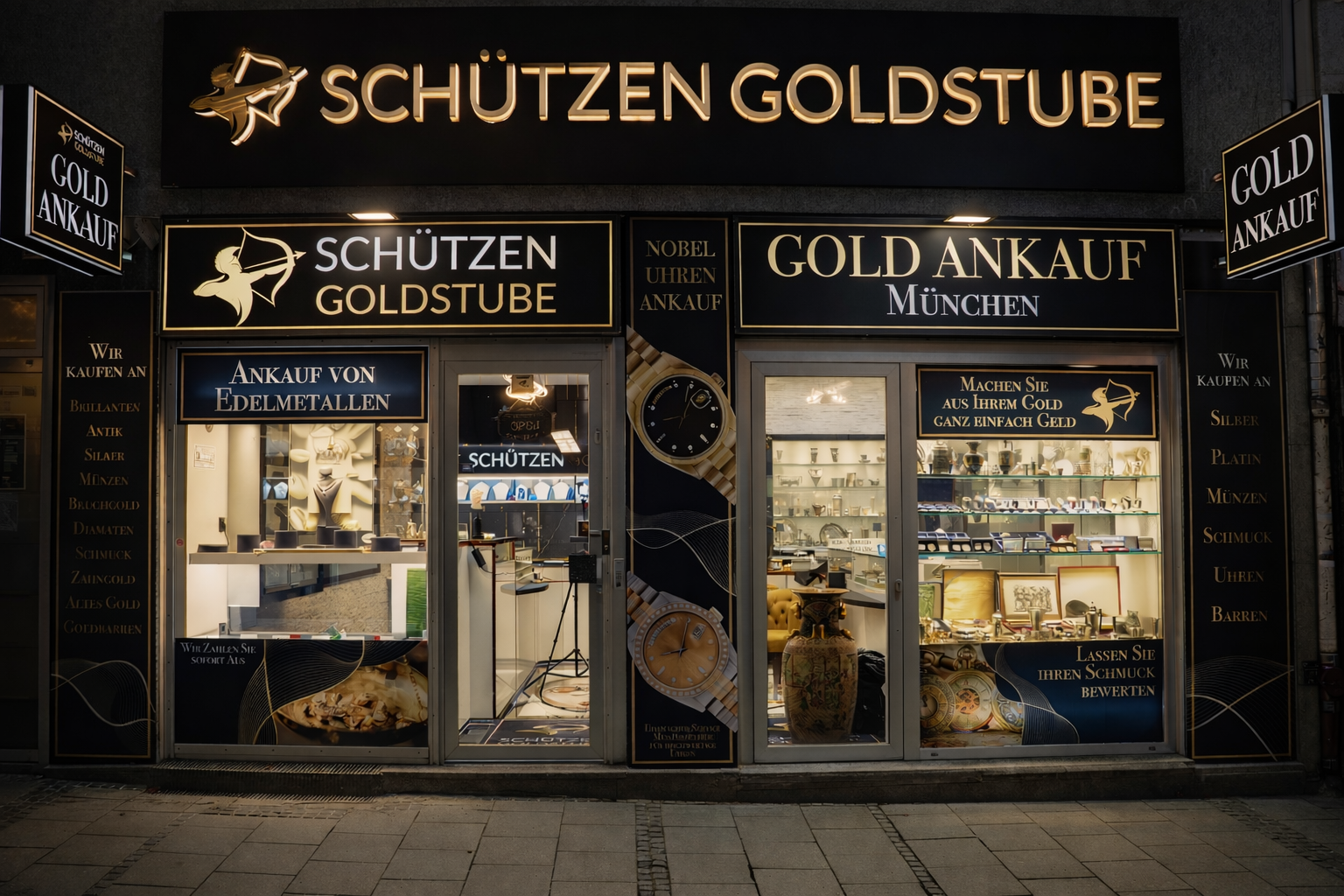 Goldankauf München - Schützen Goldstube, Schützenstr.3 in Ludwigsvorstadt-Isarvorstadt