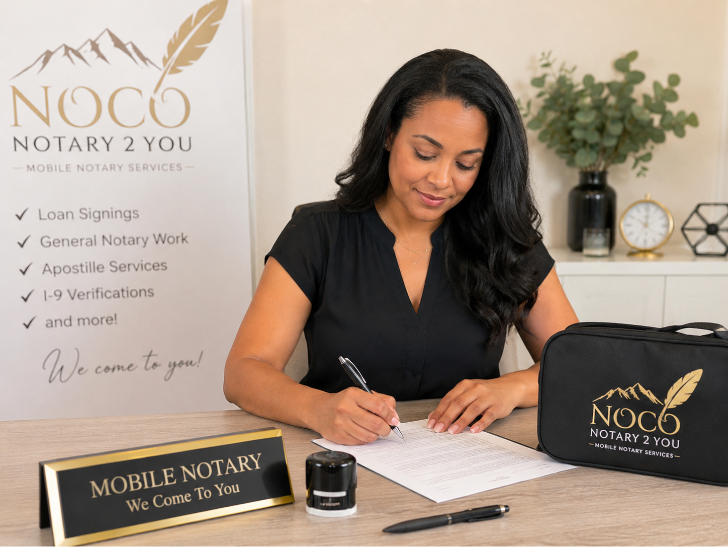 NOCO Notary 2 You provides professional notary services in Greeley and throughout Northern Colorado. The business helps individuals, families, businesses, and real estate professionals notarize important documents with convenience, accuracy, and dependable service. With a mobile-friendly approach, NOCO Notary 2 You makes the signing process simple, efficient, and stress-free for clients across the Northern Colorado area.