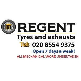 LOGO Regent Tyres & M O T Centre Ilford 020 8554 9375