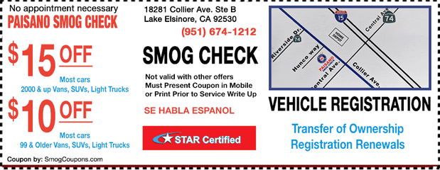 Images Paisano Smog Test Only