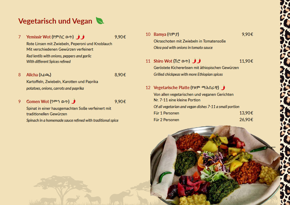 Vegetarisch und Vegan