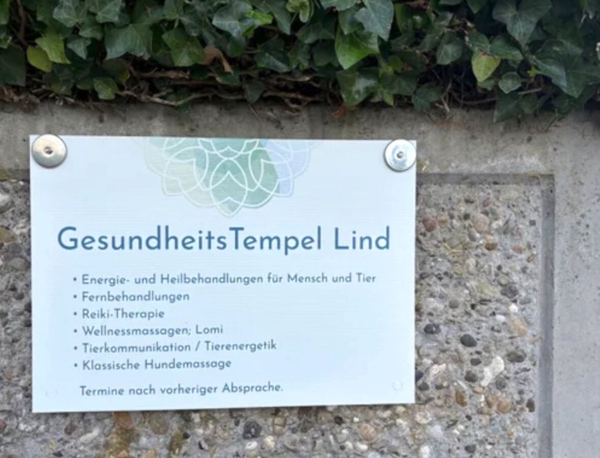 Bilder Gesundheitstempel Lind - Reiki-Therapie, Wellnessmassagen, Tier-Reiki/TK, Fernb.