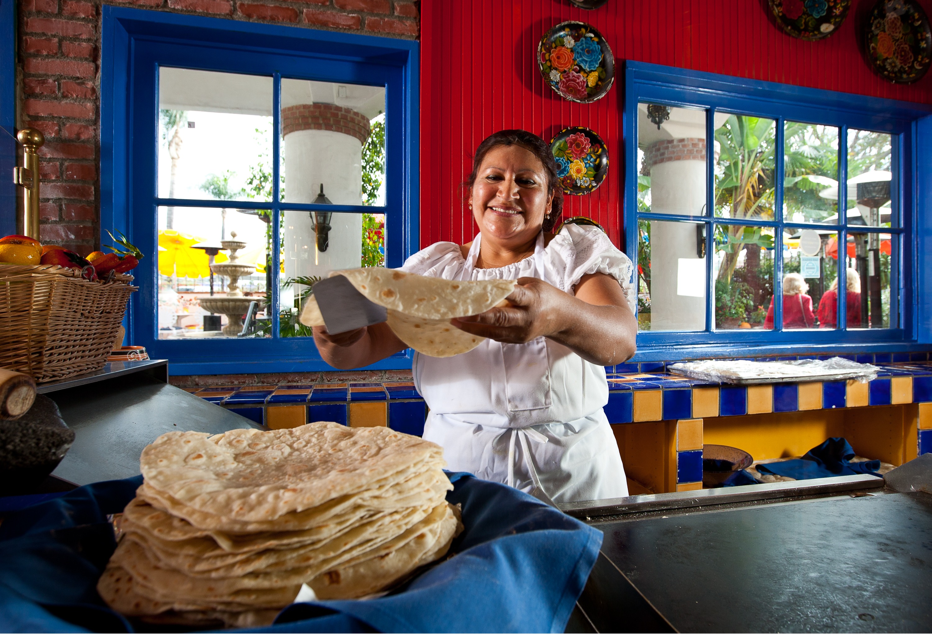 Homemade tortillas at Casa de Pico in La Mesa California join us for festive fun and traditional Mexico dishes.