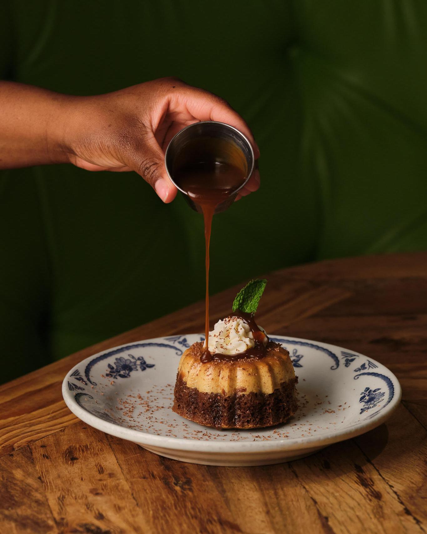 Indulge your sweet tooth with our Pumpkin Spice Flan Chocolate Cake. Limited Time Special Rocco's Tacos & Tequila Bar Boca Raton (561)416-2131