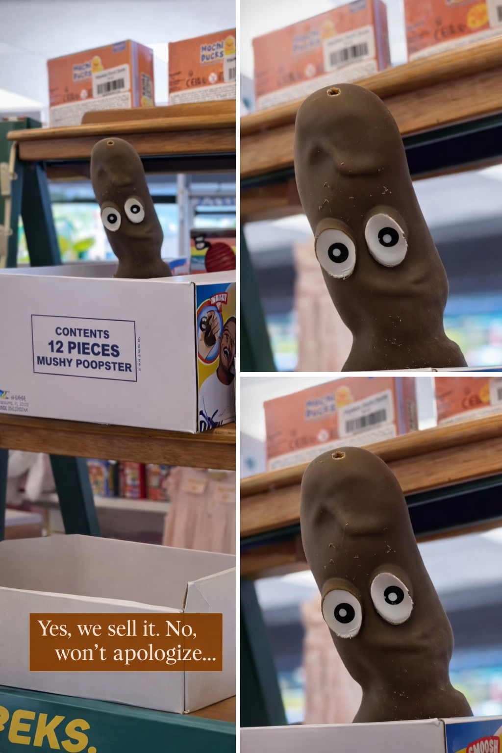 You asked. ????We listened. We&rsquo;re slightly concerned. ????
Mushy Poopster is BACK on the shelves&hellip;
Available at both locations&hellip;????