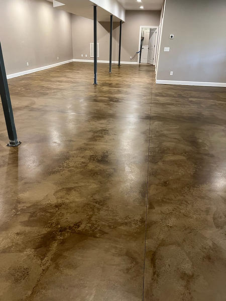 High-quality stained concrete