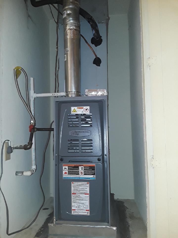 C. Flores Air Conditioning and Heating Logo